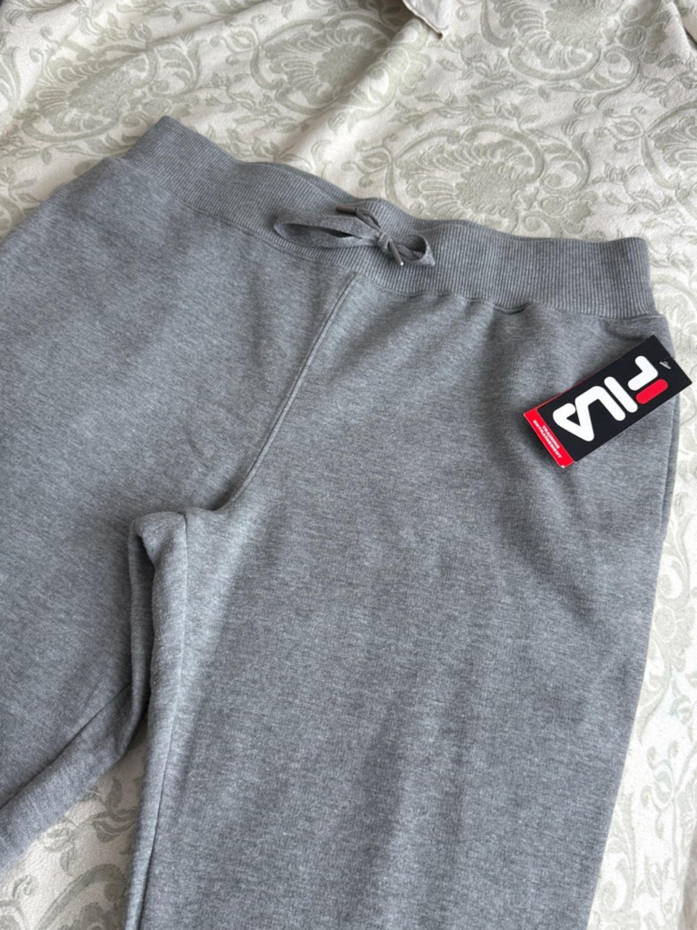 Fila Kids Grey Drawstring Sweatpants